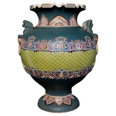 Vase im japanischen Satsuma-Stil, Art nouveau-Stil