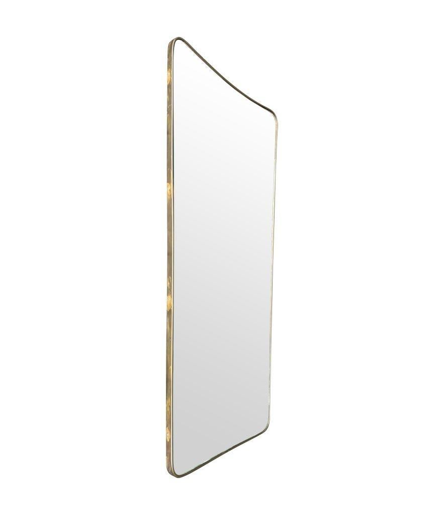 A large original 1950s Italian shield mirror with For Sale 6
