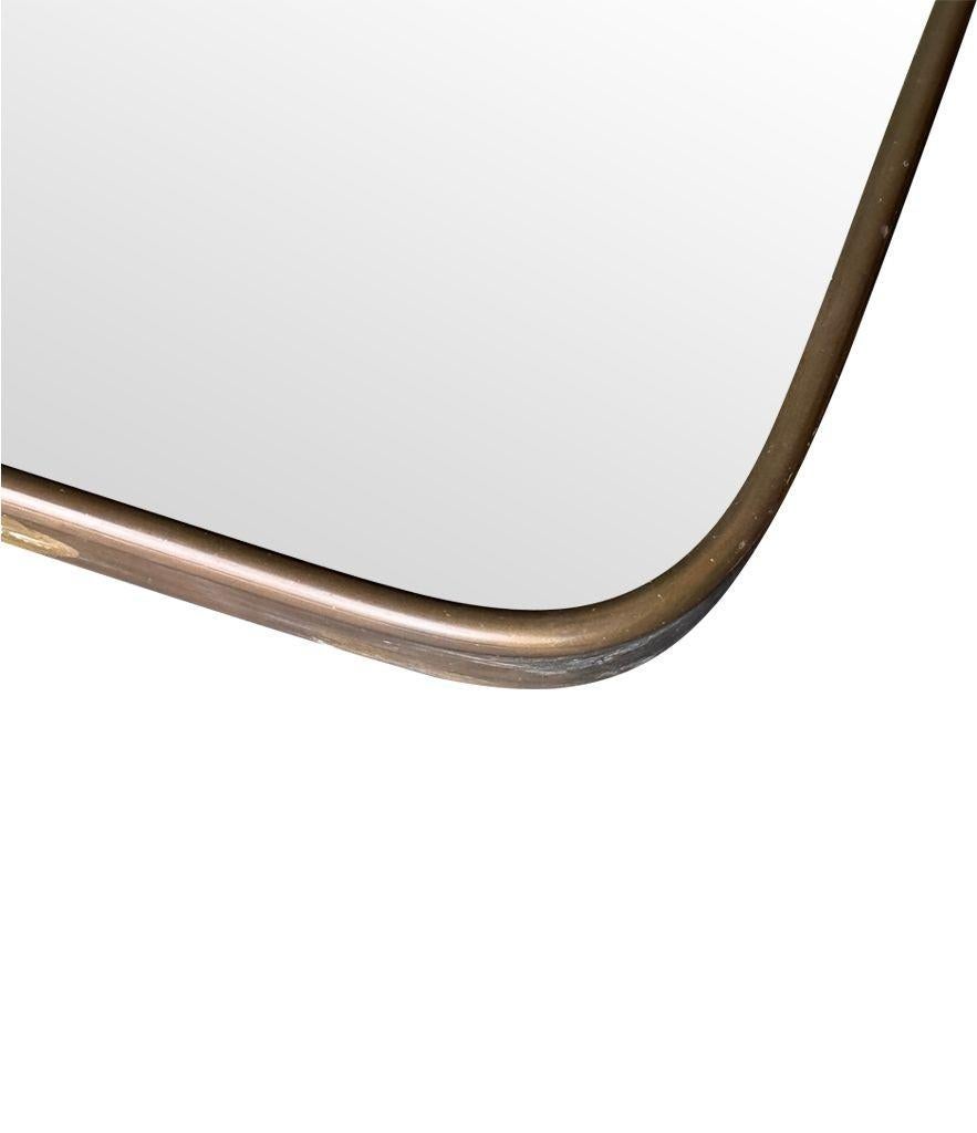 A large original 1950s Italian shield mirror with For Sale 7