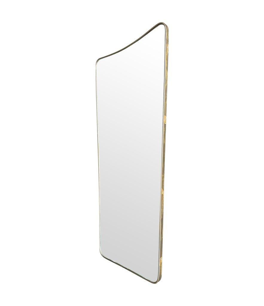 A large original 1950s Italian shield mirror with For Sale 8