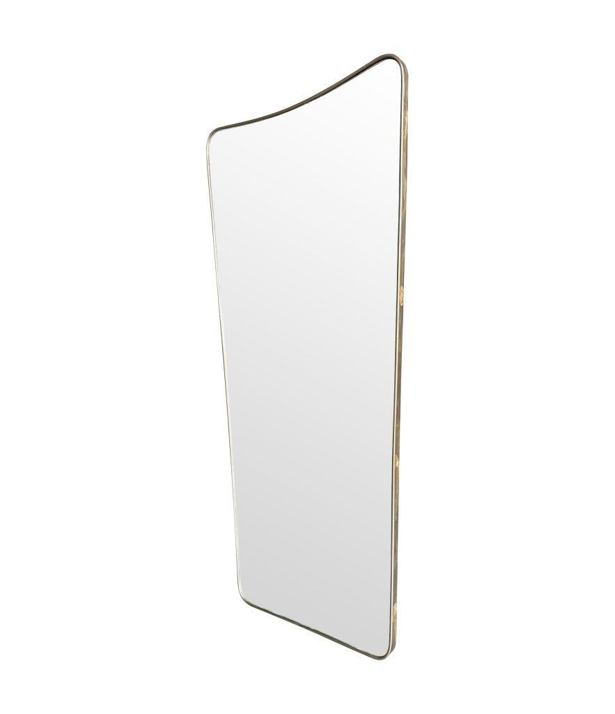 A large original 1950s Italian shield mirror with For Sale 10