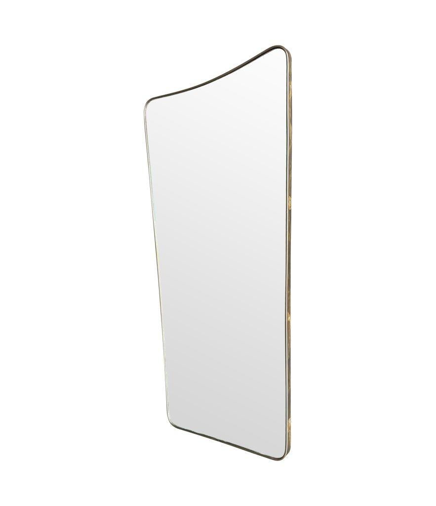 A large original 1950s Italian shield mirror with For Sale 11