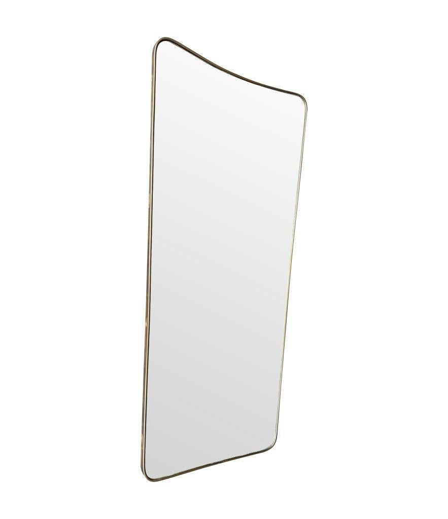 A large original 1950s Italian shield mirror with For Sale 13