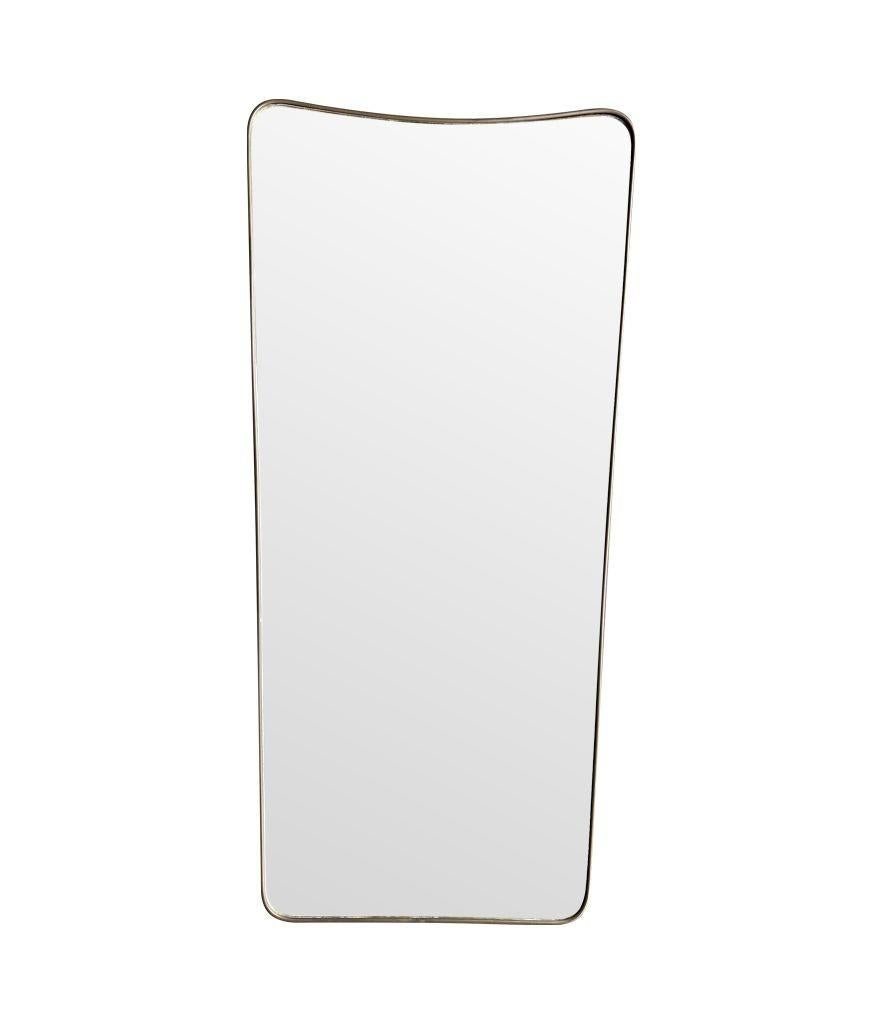 Mid-20th Century A large original 1950s Italian shield mirror with For Sale