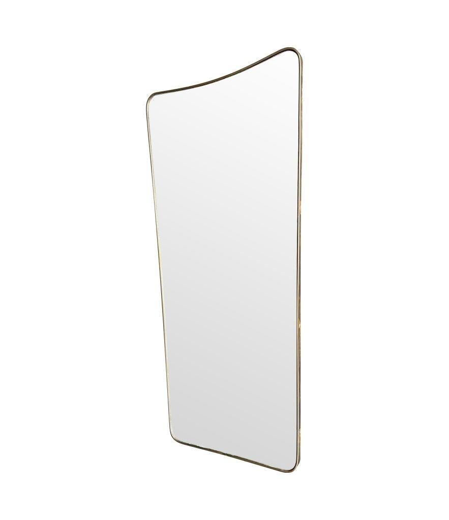 A large original 1950s Italian shield mirror with For Sale 3