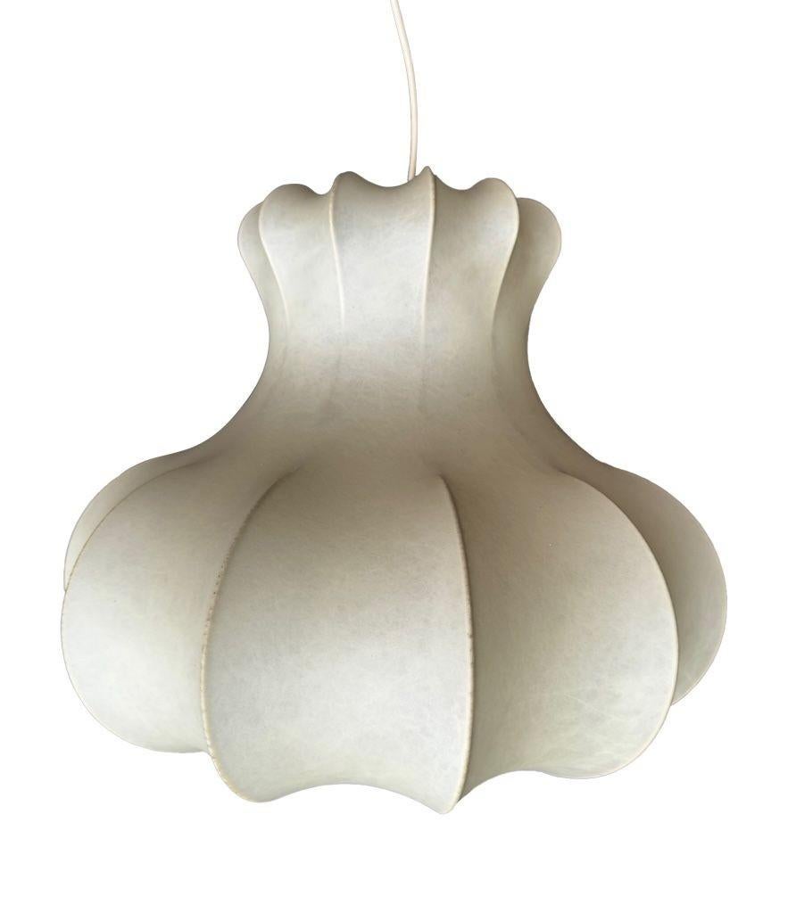 A large orignal 1960s cocoon light by Achille Castiglioni for Flos For Sale 7