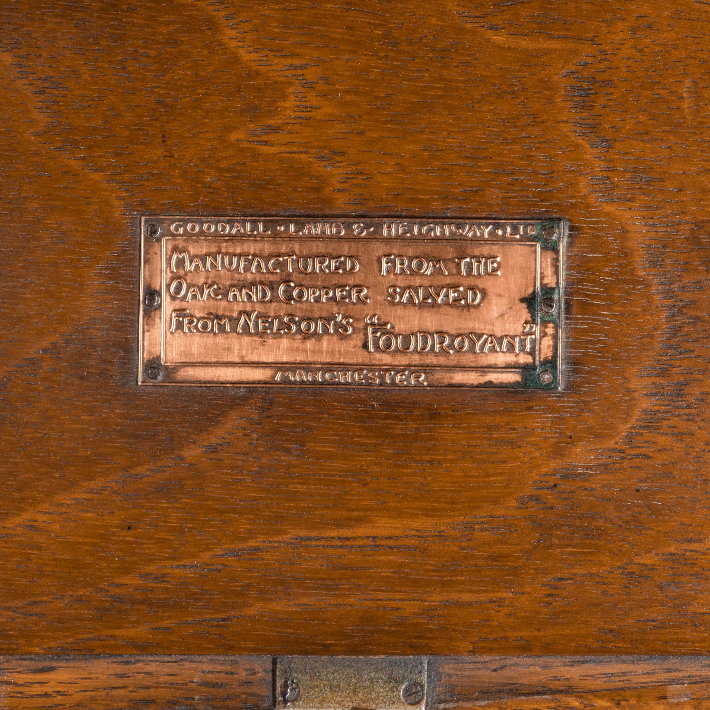 Large Ornamental Casket Made from the Oak and Copper of HMS Foudroyant 5