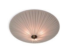 Un gran empotrable Paavo Tynell modelo K5-26 de latón y tela, Idman Años 50