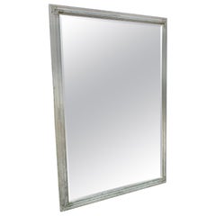 A Large Painted and Gilt Sponged Painted Mirror