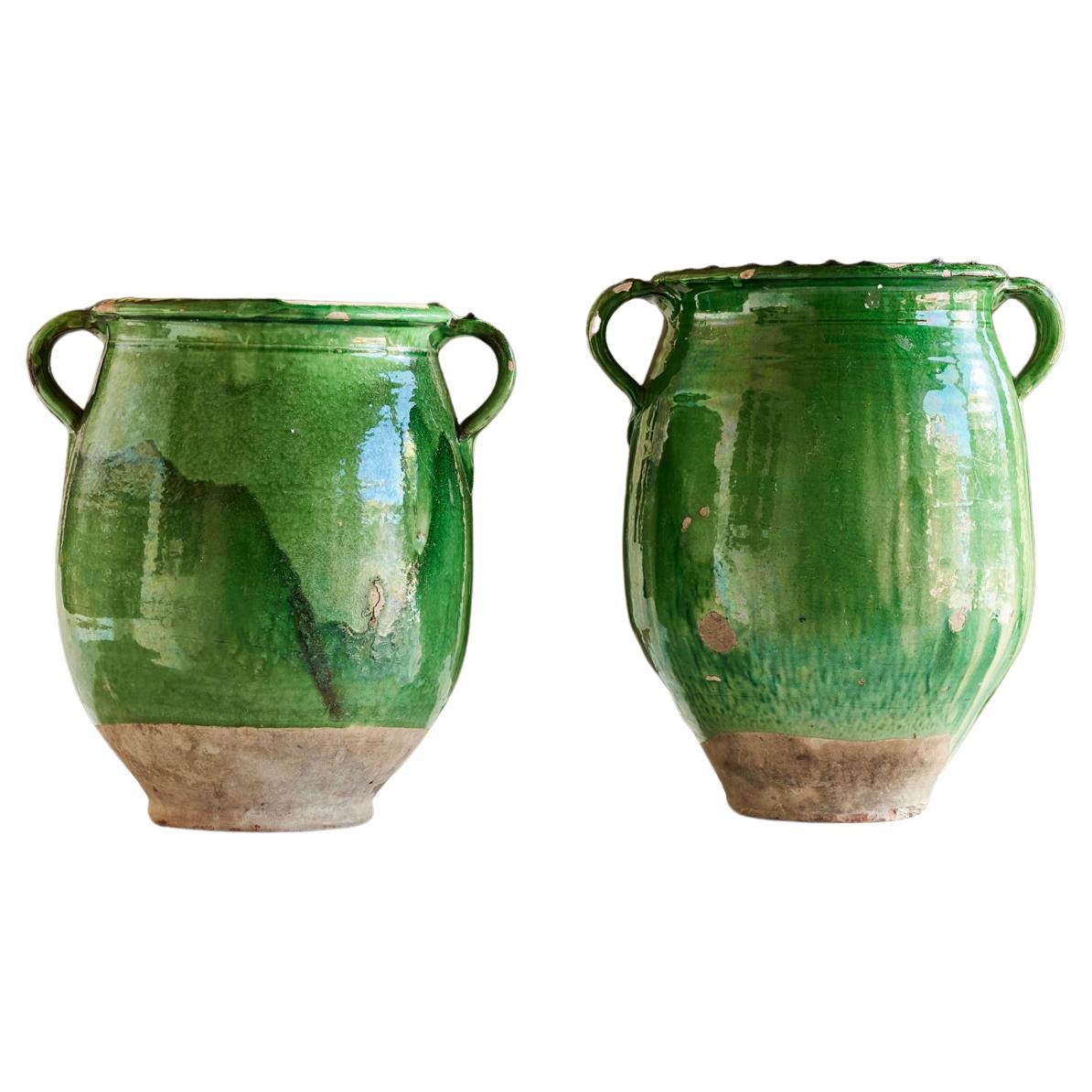 A large pair of 19th Century French Biot Pots