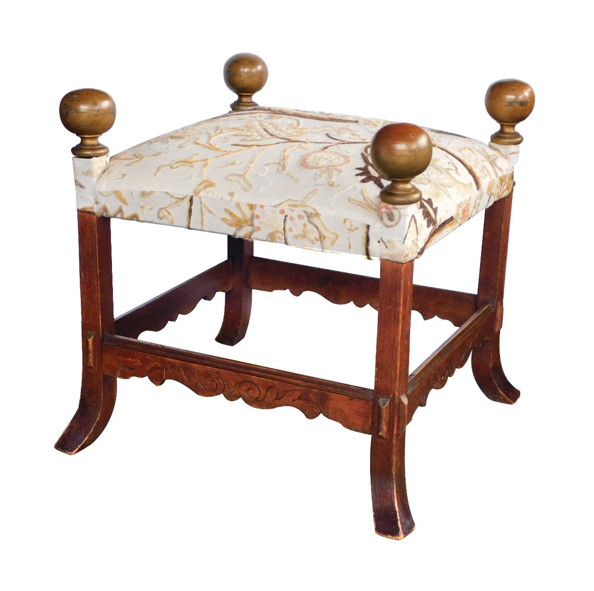 A Large Pair of Arts and Crafts Style Square Stools 3