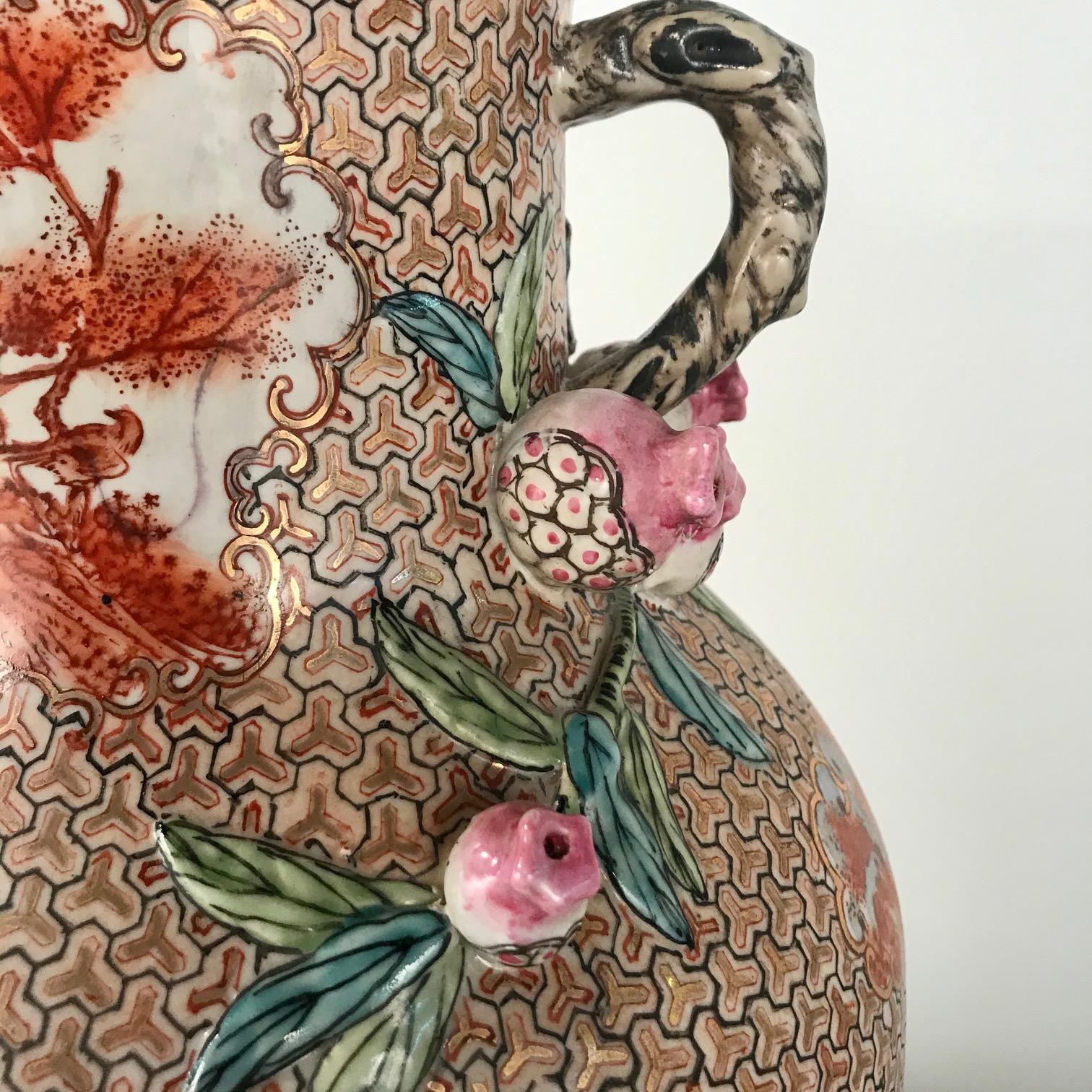 Grande paire de vases d'exportation chinois dans la palette Rockefeller en vente 10