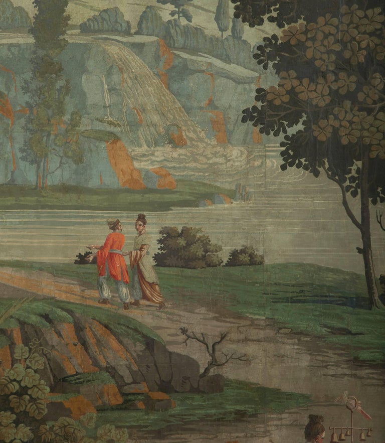 Large Pair of Chinoiserie Wallpaper Panels by Zuber at 1stdibs