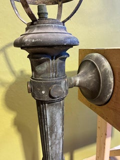 A Large Pair of Early 20th Century Bronze Wall Lights/Torches