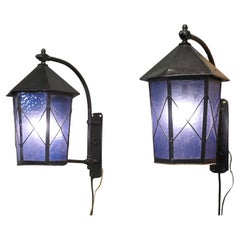 Una grande coppia di luci da parete per porte d'ingresso, lanterne da parete  2 pezzi meravigliosi
