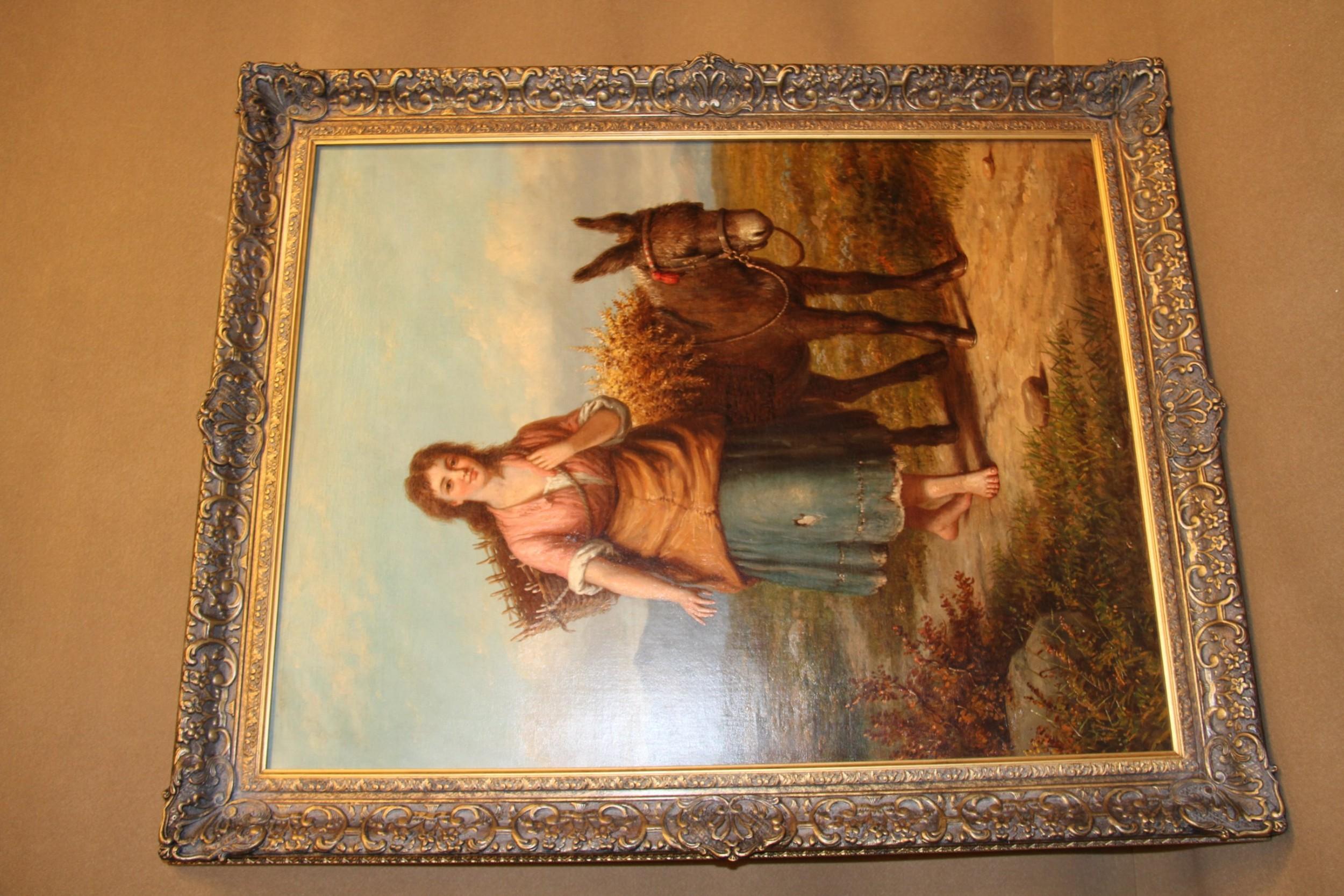 Paper Large Pair of Mid-19th Century English Oil Paintings by Walter Jackson For Sale