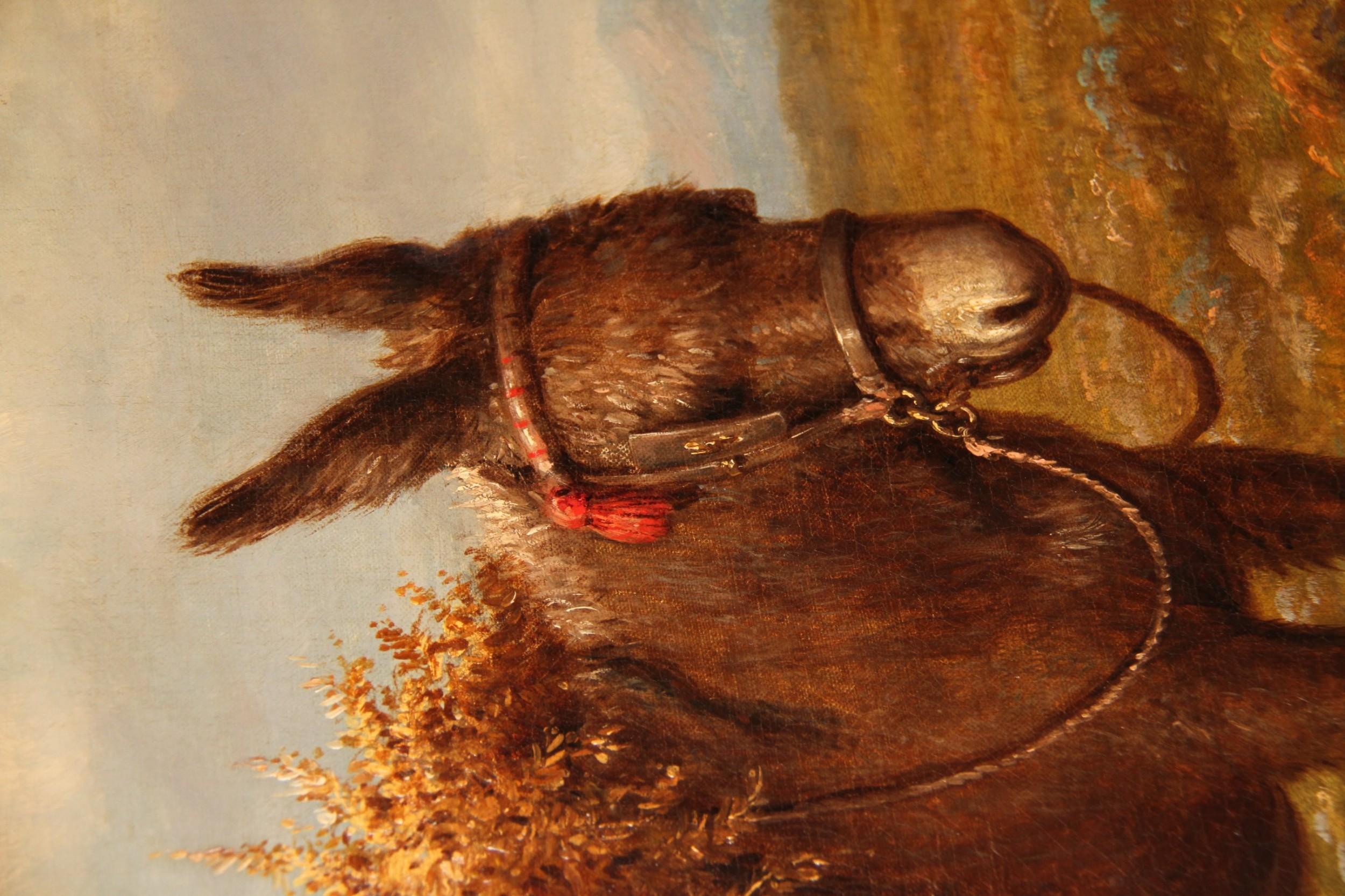Large Pair of Mid-19th Century English Oil Paintings by Walter Jackson For Sale 1