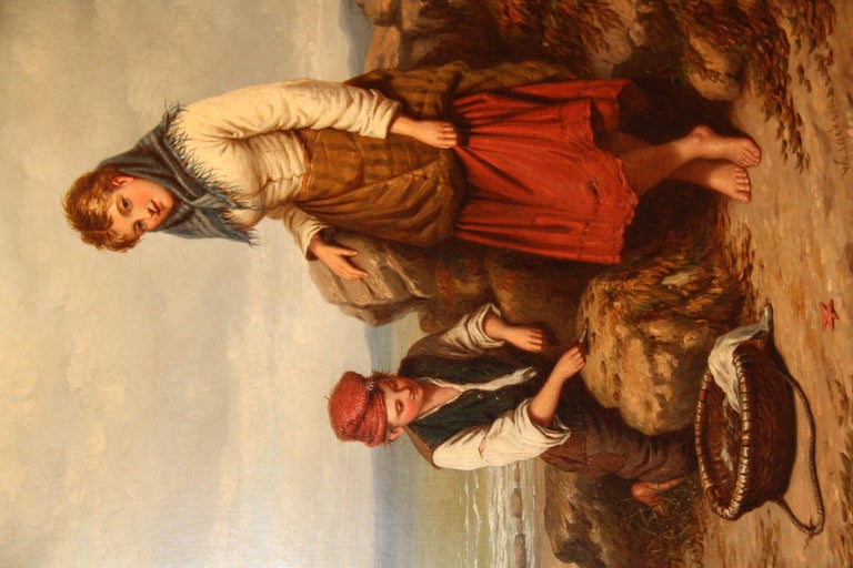 Large Pair of Mid-19th Century English Oil Paintings by Walter Jackson For Sale 4