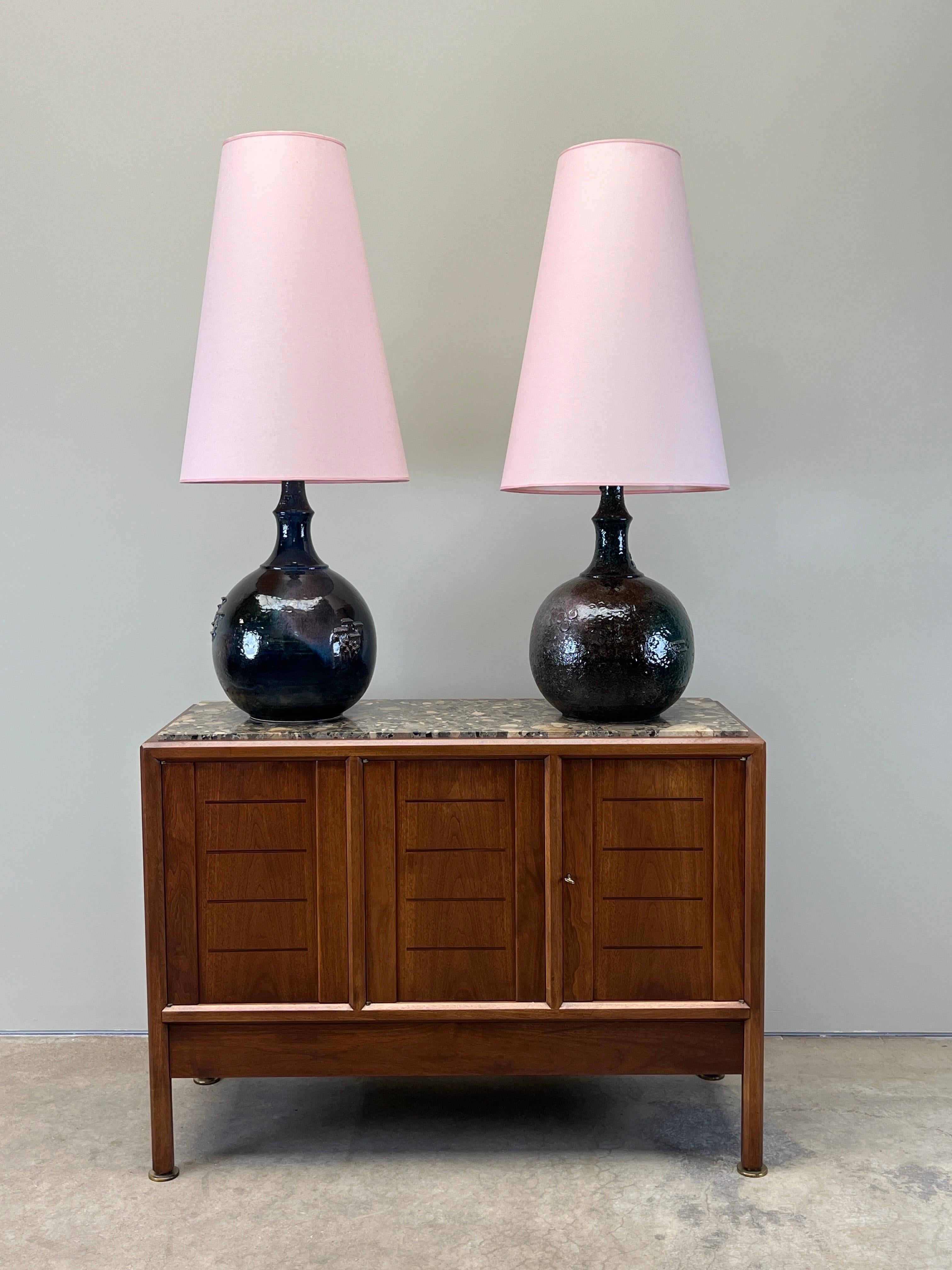 A Large Pair of Table Lamps by Bjorn Wiinblad In Good Condition For Sale In Dallas, TX