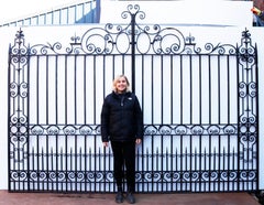 Large Pair of Wrought Iron Driveway Gates