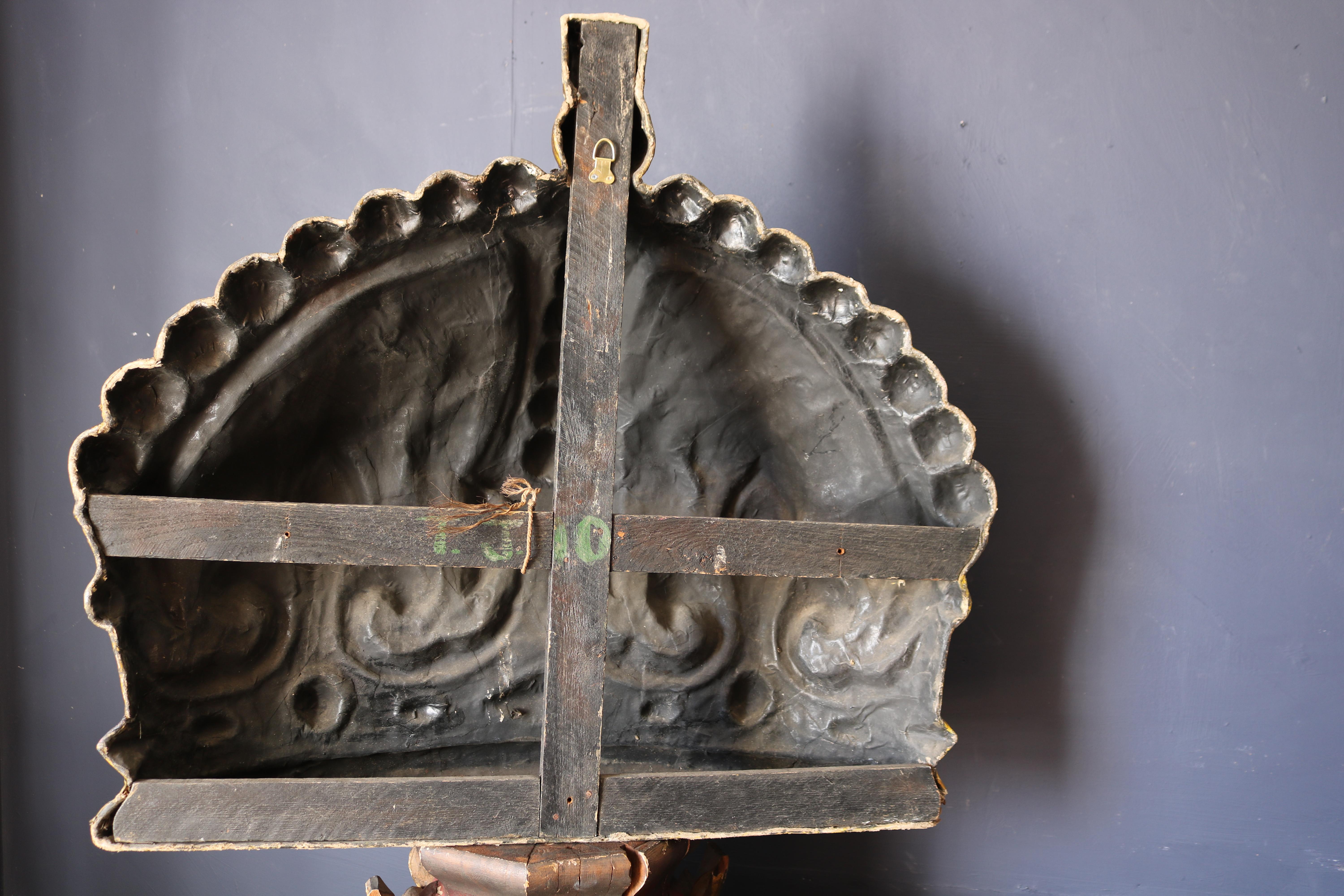 English Large Papier Mâché Crown from the Coronation of King George VI and Elizabeth