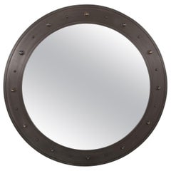 A Large Patinated Bronze Mirror by John McDevitt