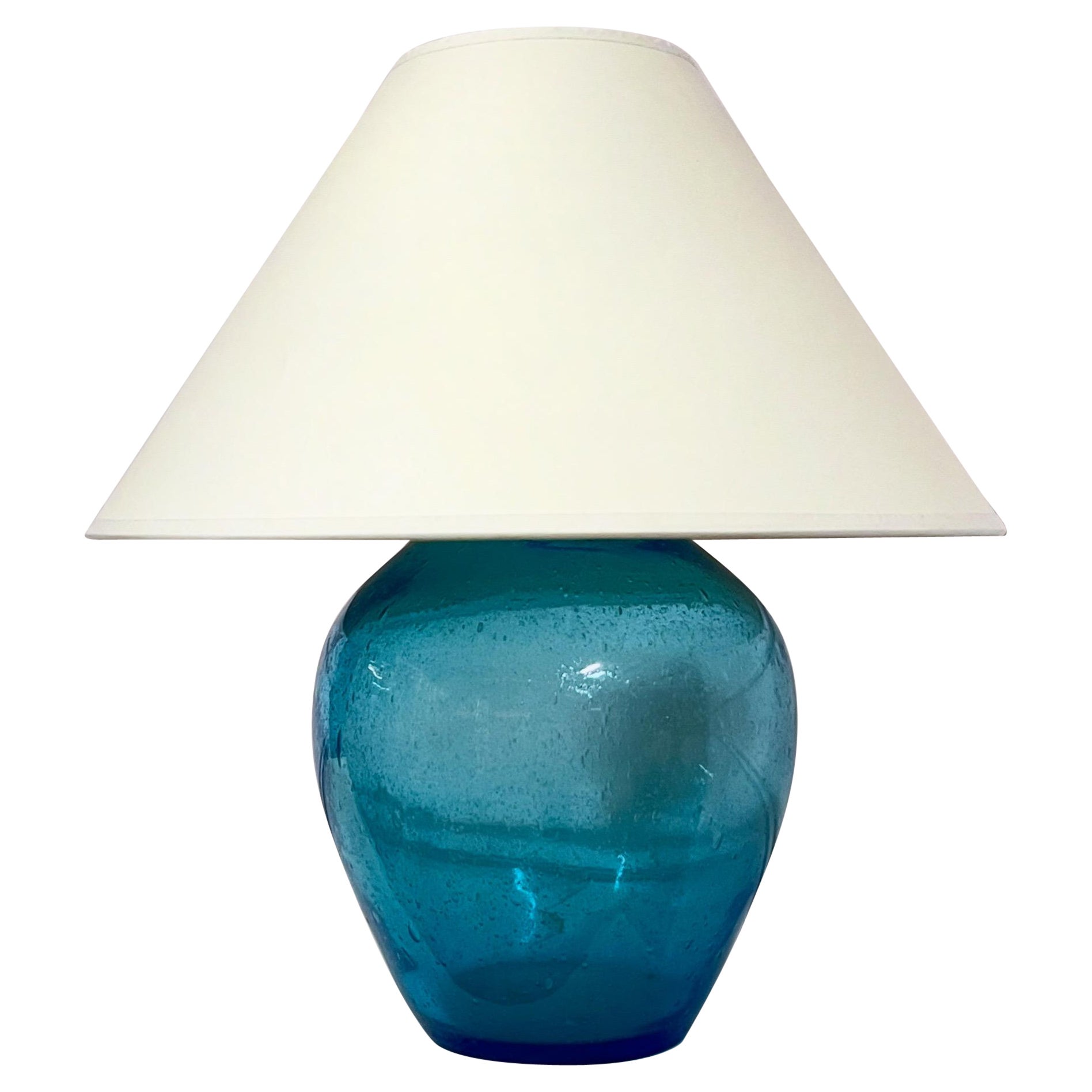 A Large Pelugoso Acquamarine Lamp For Sale