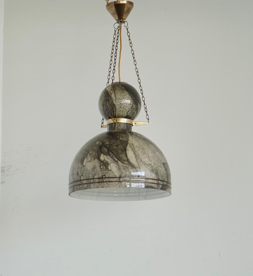 Scandinavian Modern A Large Pendant by Wictor Berndt for Flygsfors. For Sale