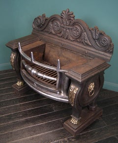 Large Period Regency Sarcophagus Fireplace Grate