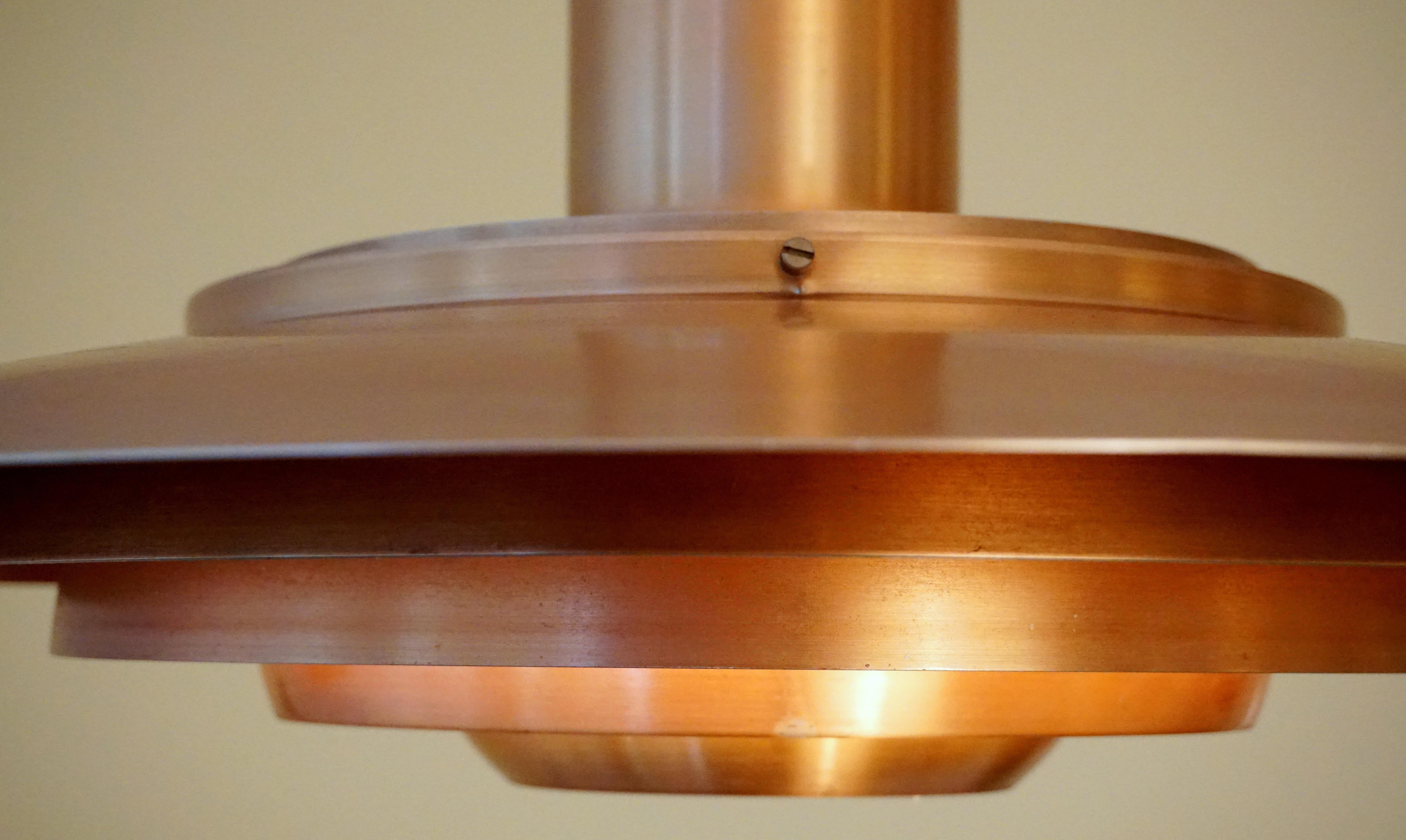 Large P.Fabricius & J.Kastholm Mod. P700 Pendant in Copper for Nordisk Solar 3