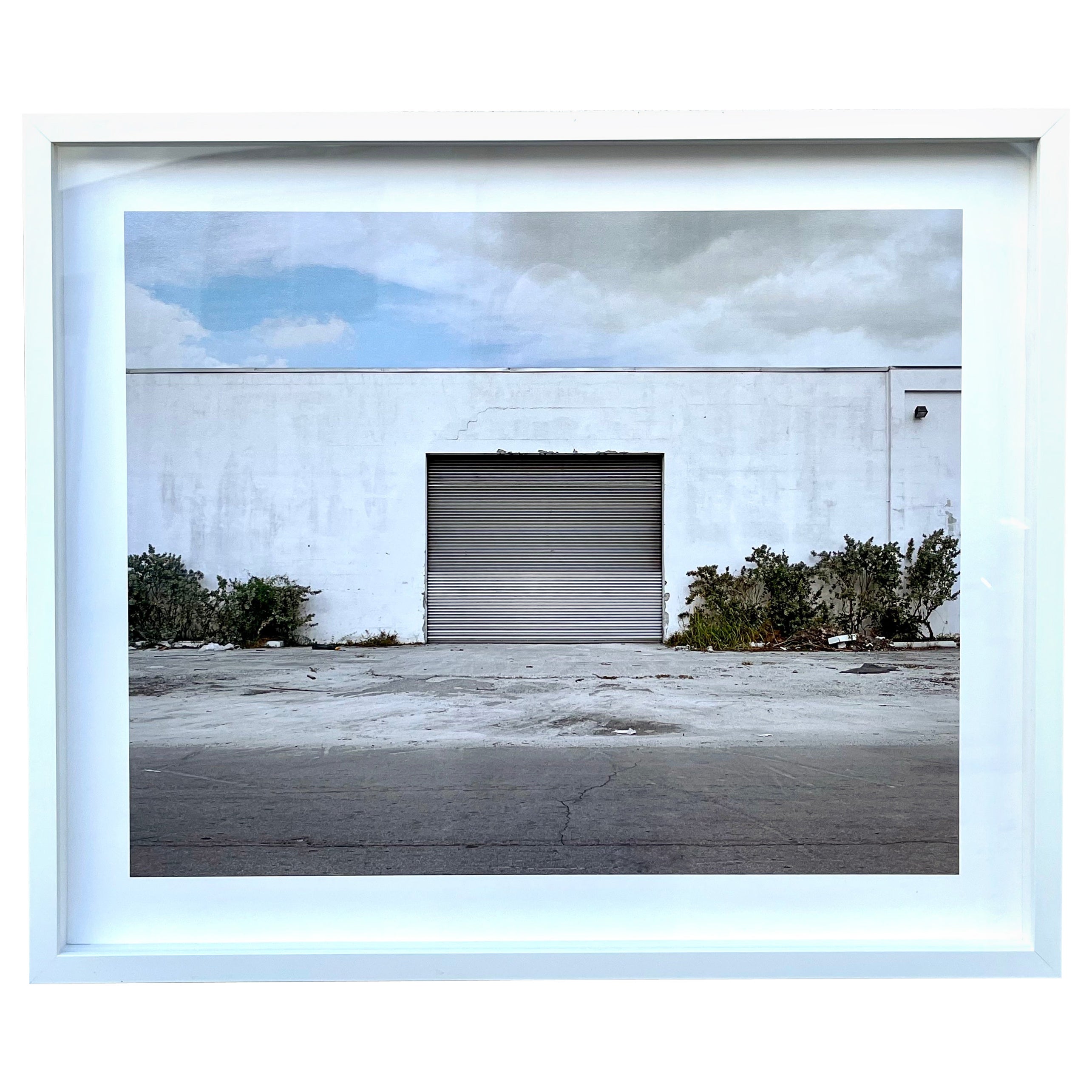 Grande photographie des bâtiments du quartier industriel de Little River à Miami.