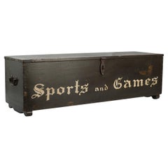A Large Pine Box, Seat, Sports and Games