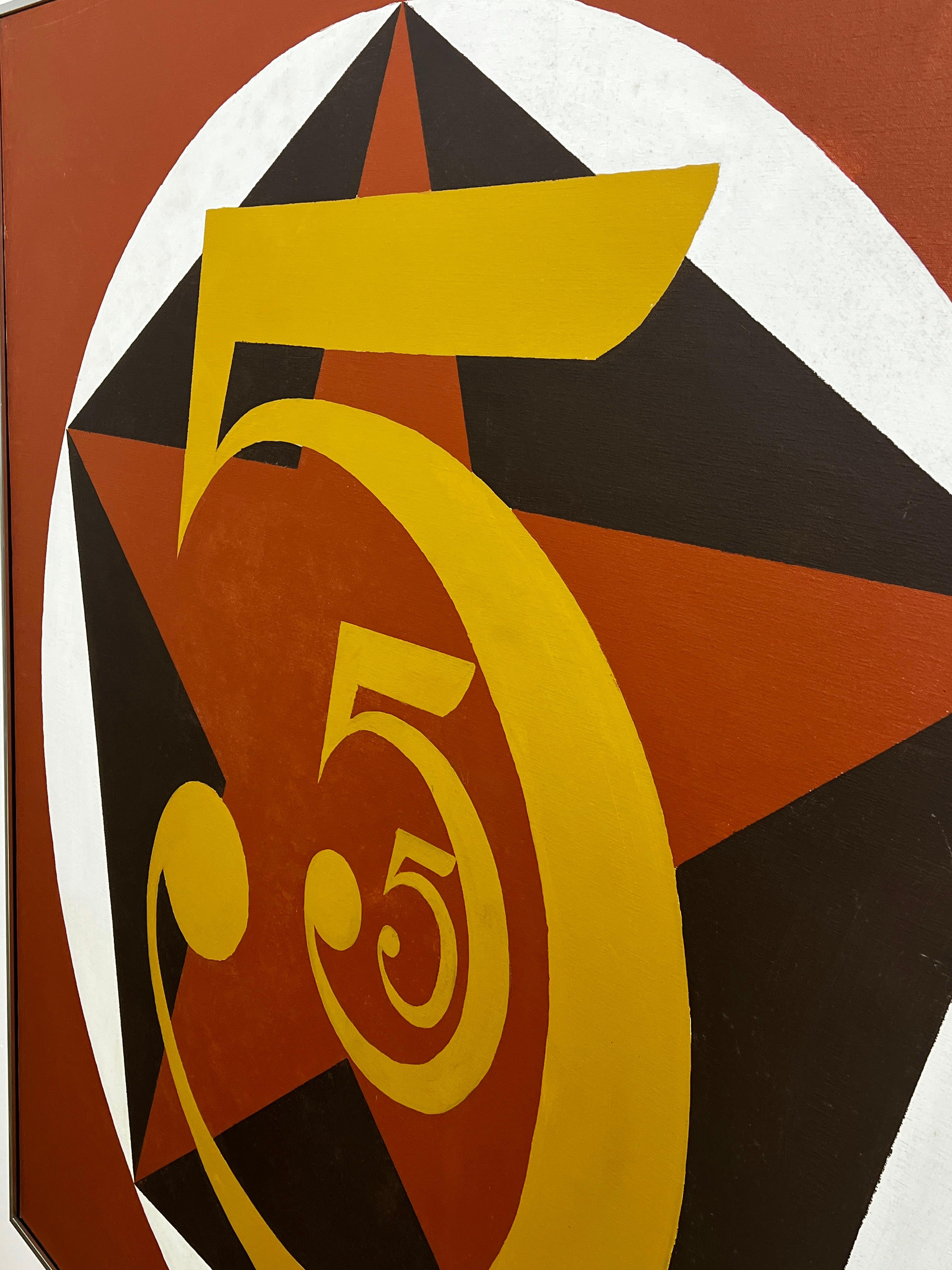Américain Une grande peinture Pop Art d'après Robert Indiana, vers 1970 en vente