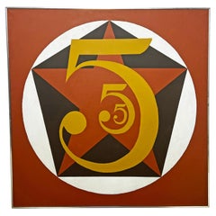 A Large Pop Art Painting After Robert Indiana, Circa 1970s