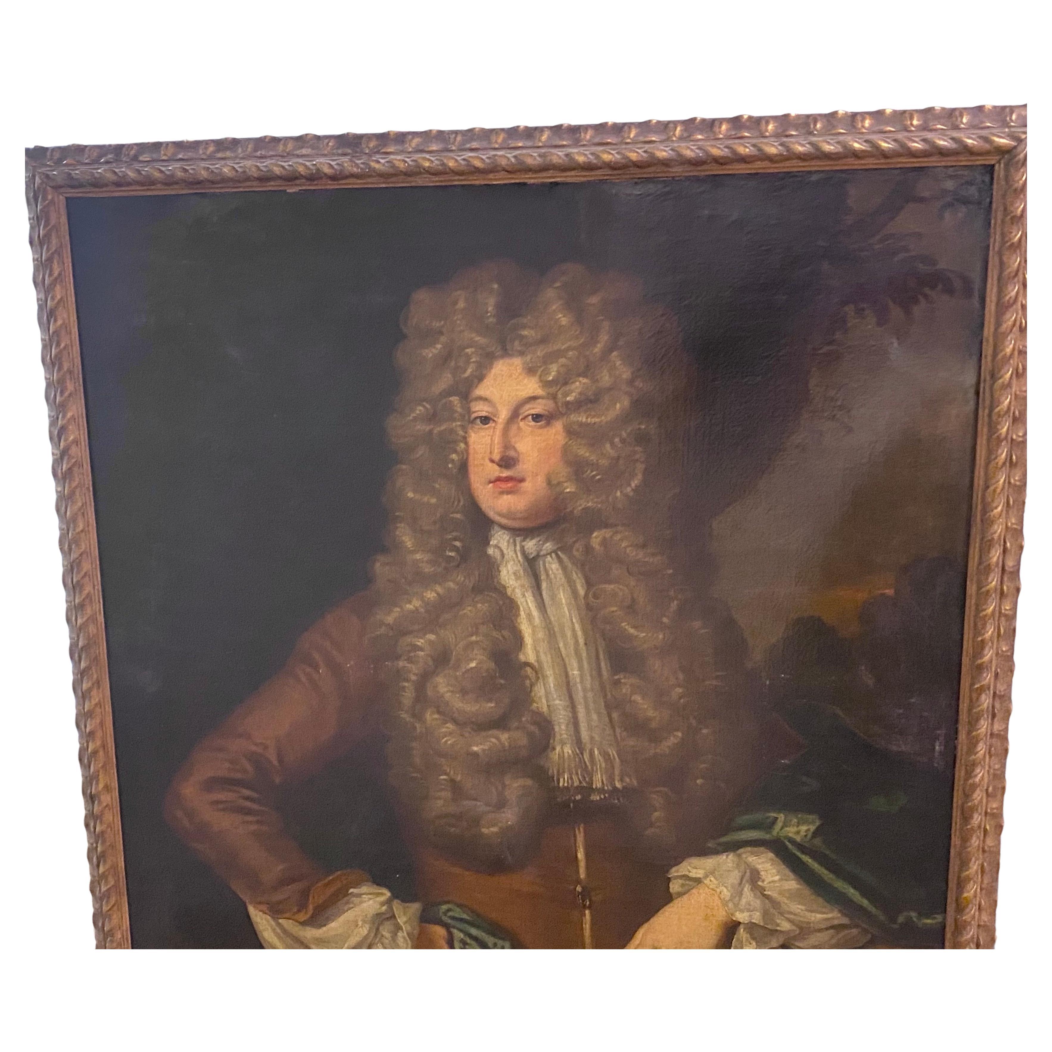 A Large Portrait Of A Young Nobleman 18th Century British Oil Painting  In Excellent Condition For Sale In London, GB