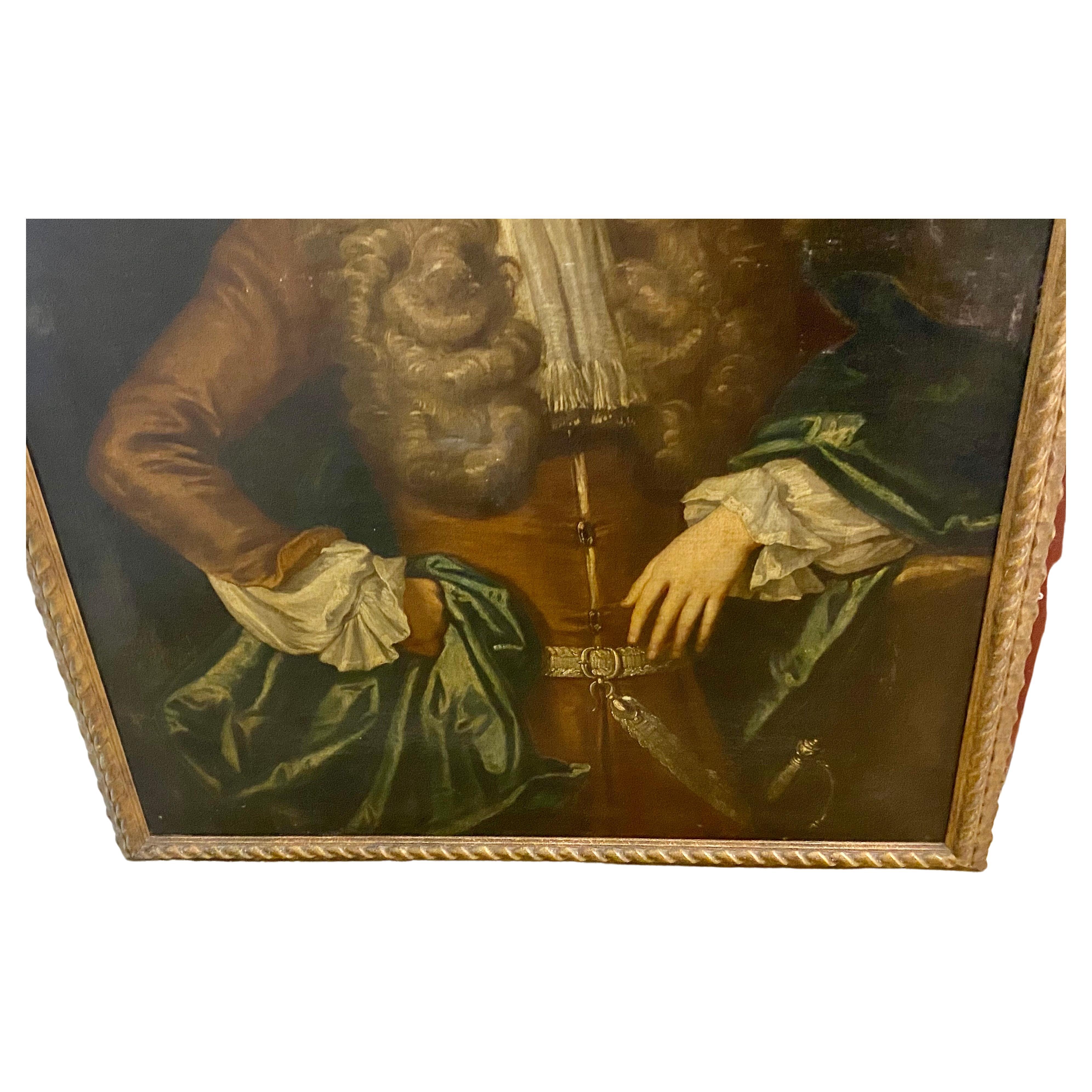 Late 18th Century A Large Portrait Of A Young Nobleman 18th Century British Oil Painting  For Sale