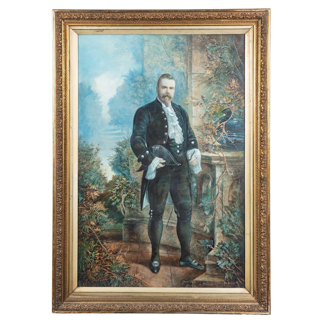 Ein großes Porträt des Provosts Samuel Leckie von William A. Donnelly, 1901