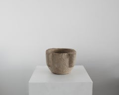 A Large Primitive Wabi Sabi 18Th C. Catalan Stone Mortar