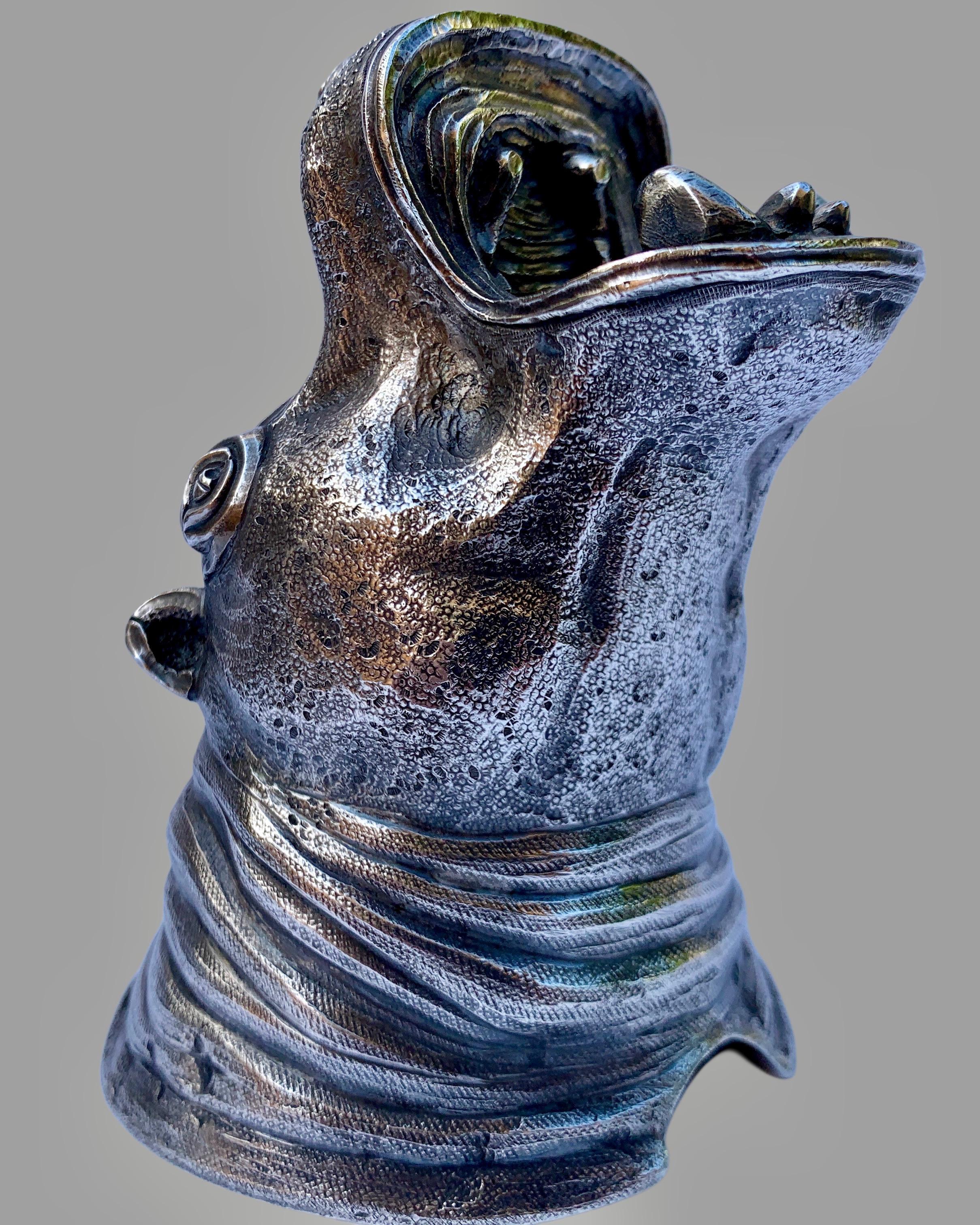 italien Un grand et rare briquet / porte-cigares 