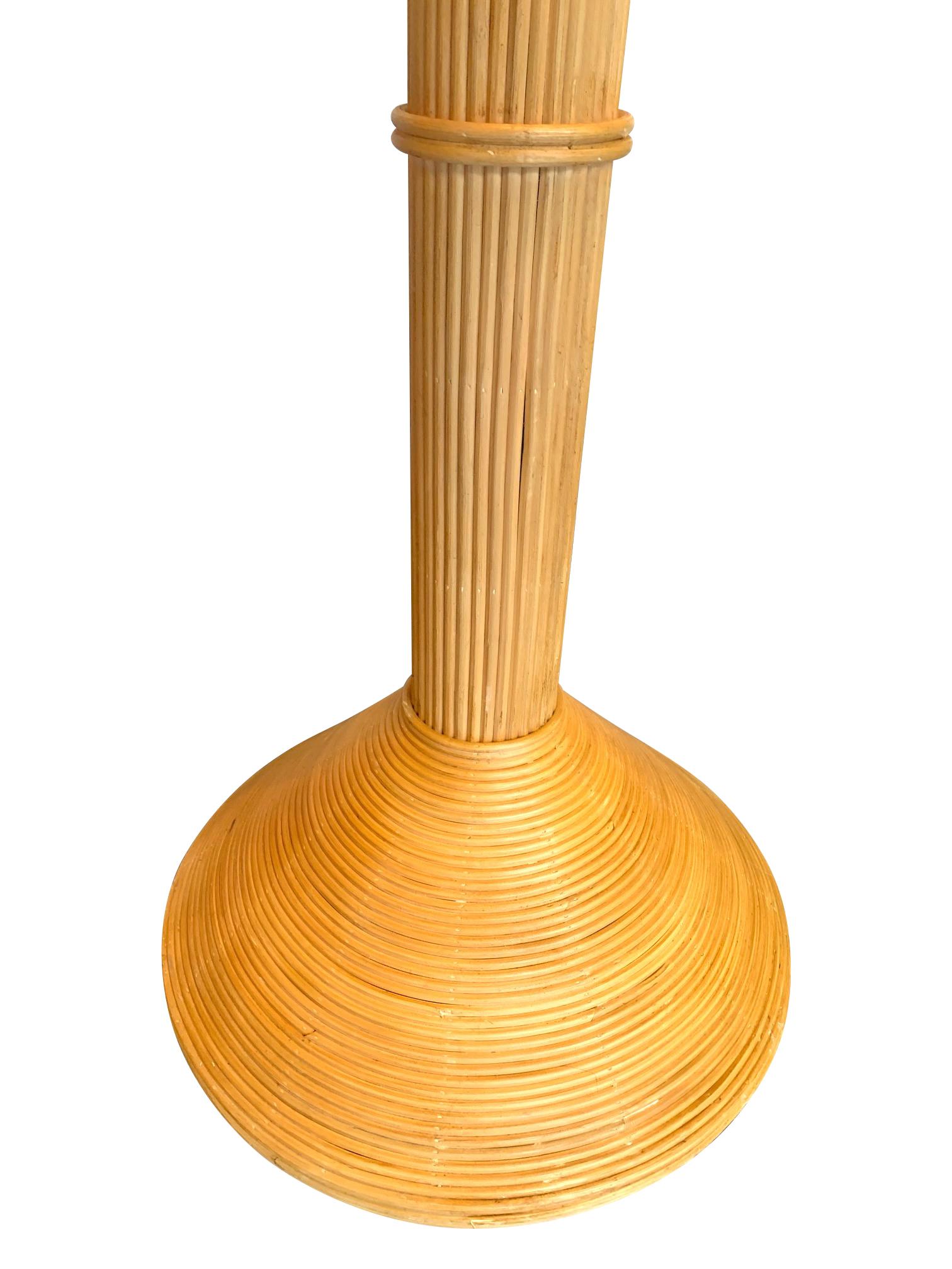 rattan palm tree lamp