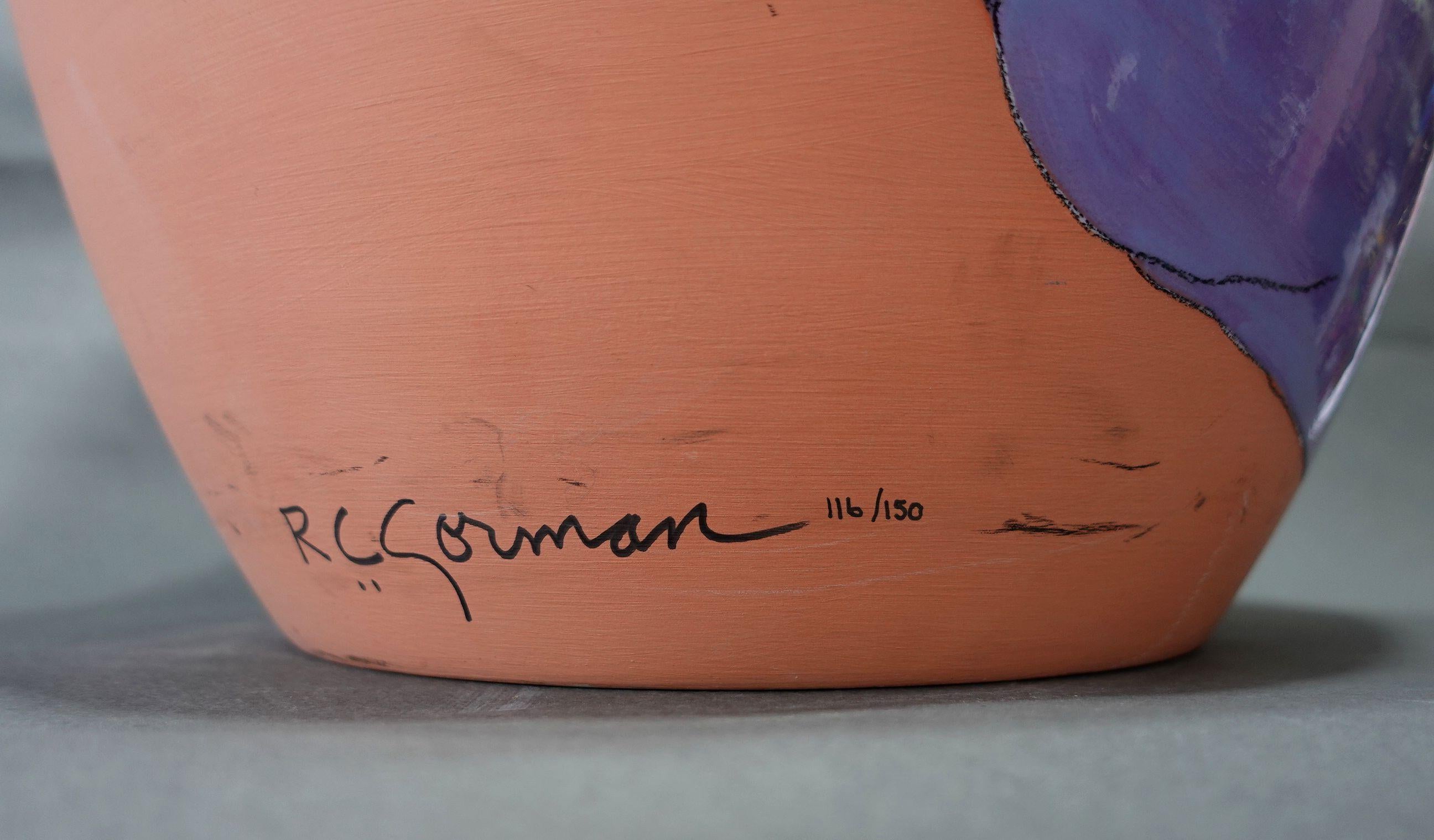 Late 20th Century A Large RC Gorman LEA Original Signed Ceramic Vase 