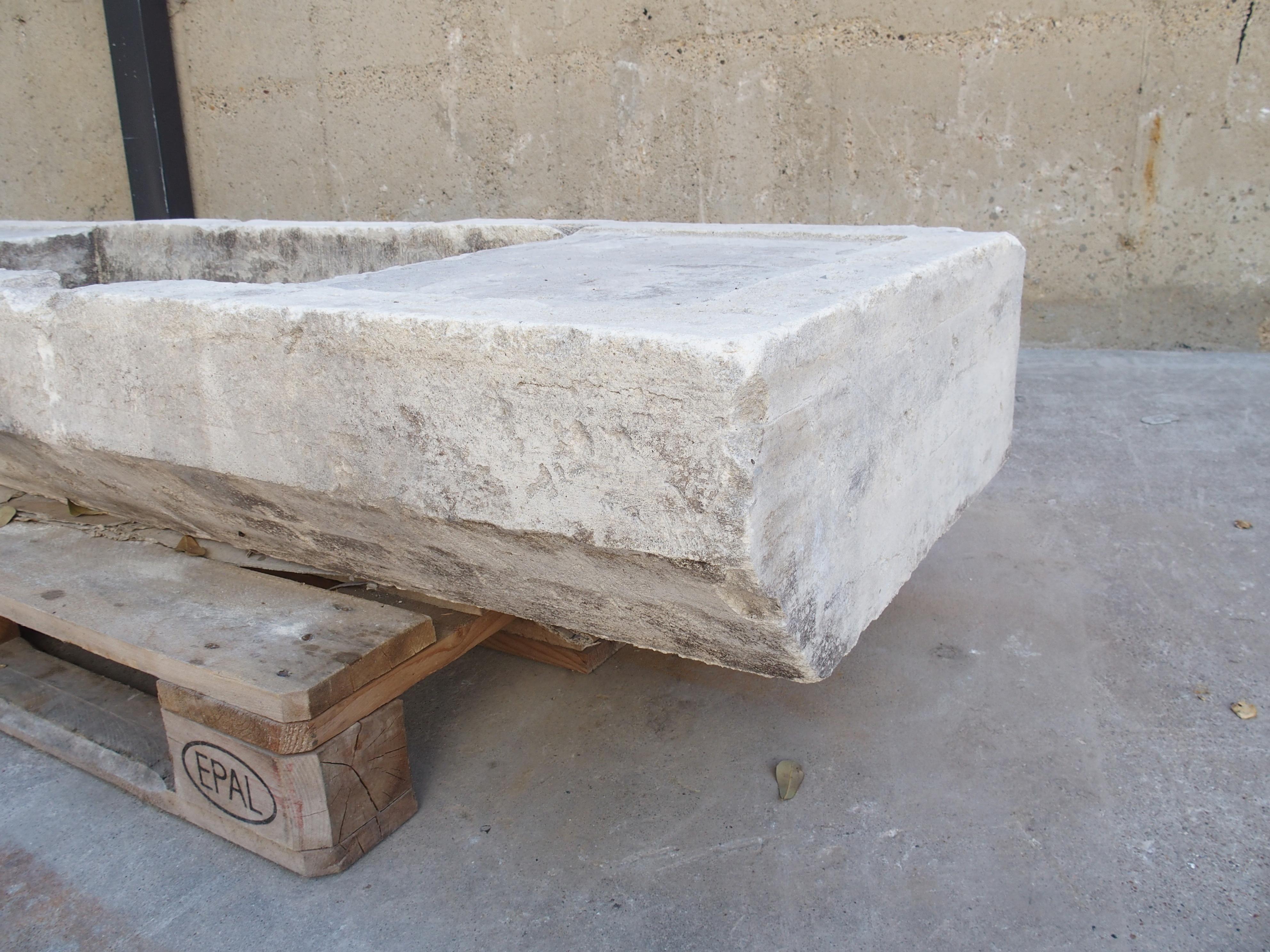 A Large Reconstituted Limestone Farm Sink from Southern Italy, L-71.25 inches 5