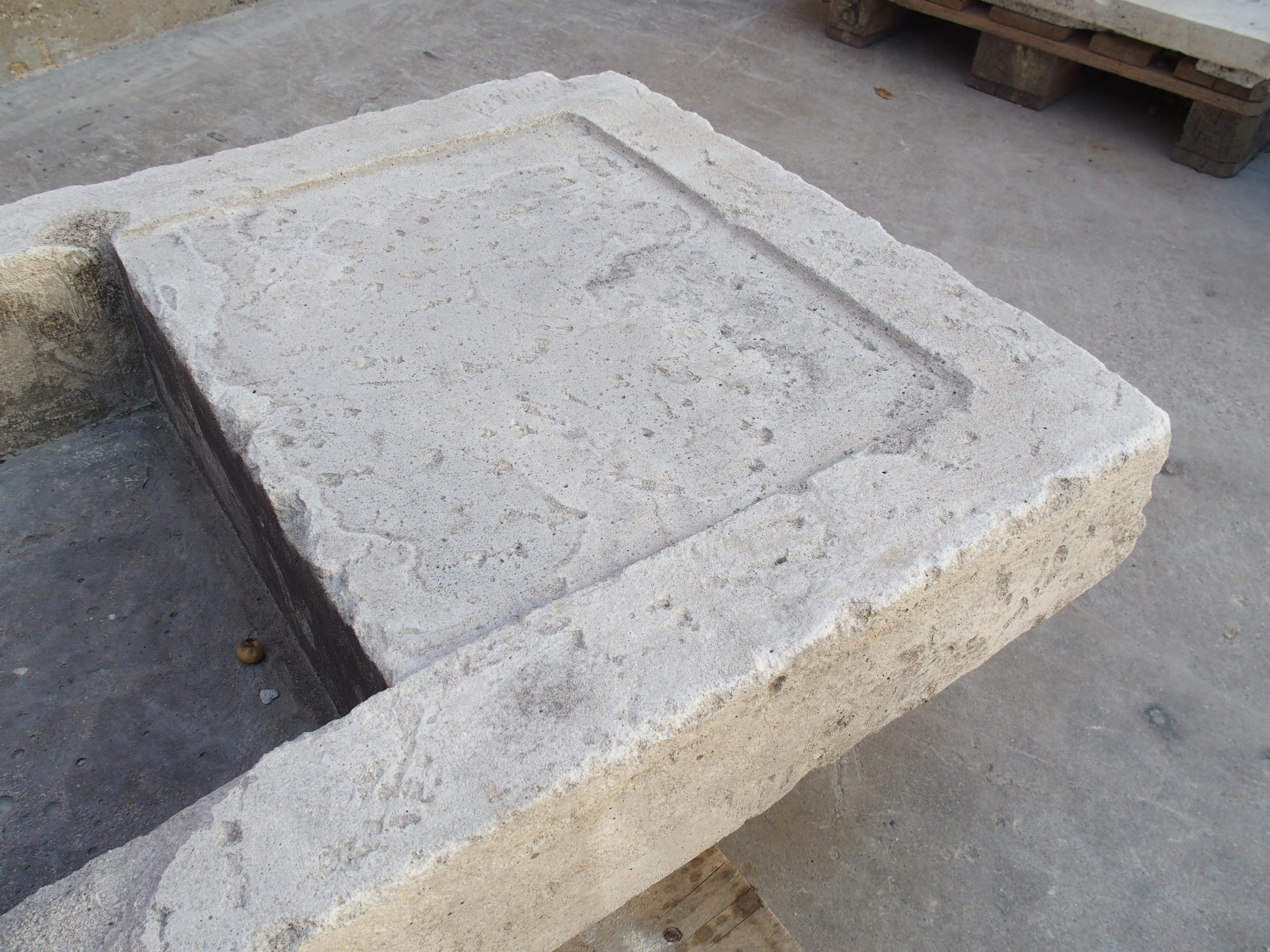 A Large Reconstituted Limestone Farm Sink from Southern Italy, L-71.25 inches 1