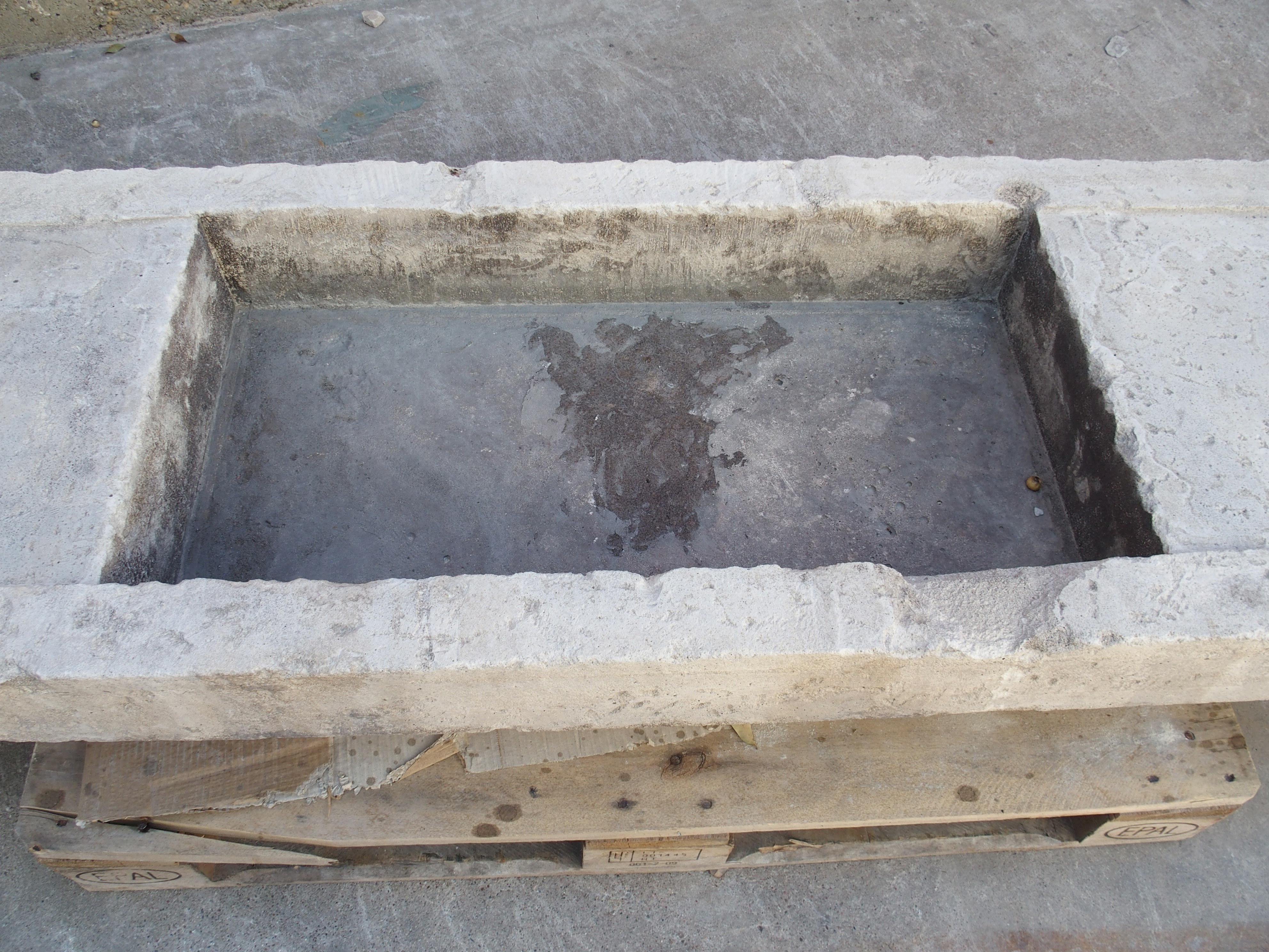 A Large Reconstituted Limestone Farm Sink from Southern Italy, L-71.25 inches 2
