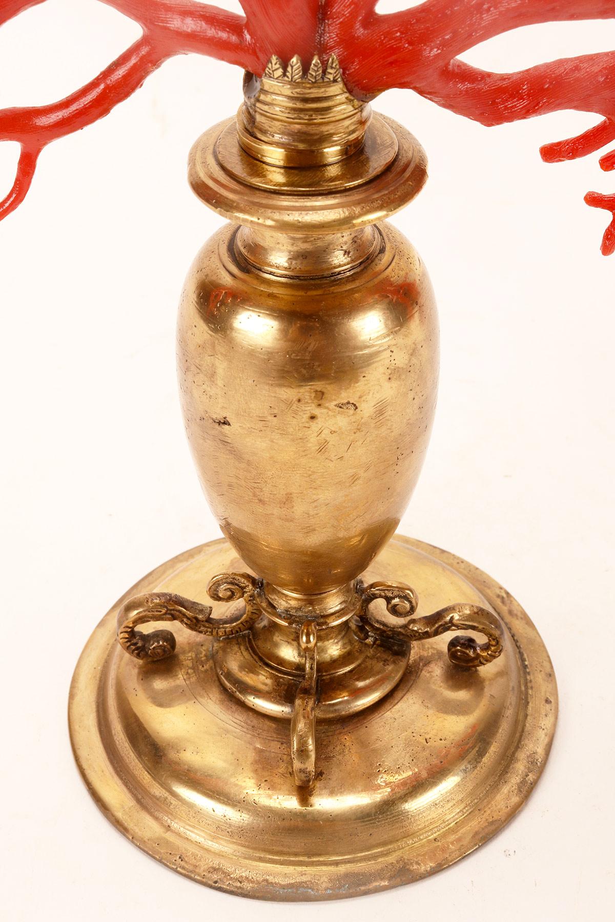 Une grande branche de corail rouge provenant de Wunderkammer, Italie 1850. en vente 3