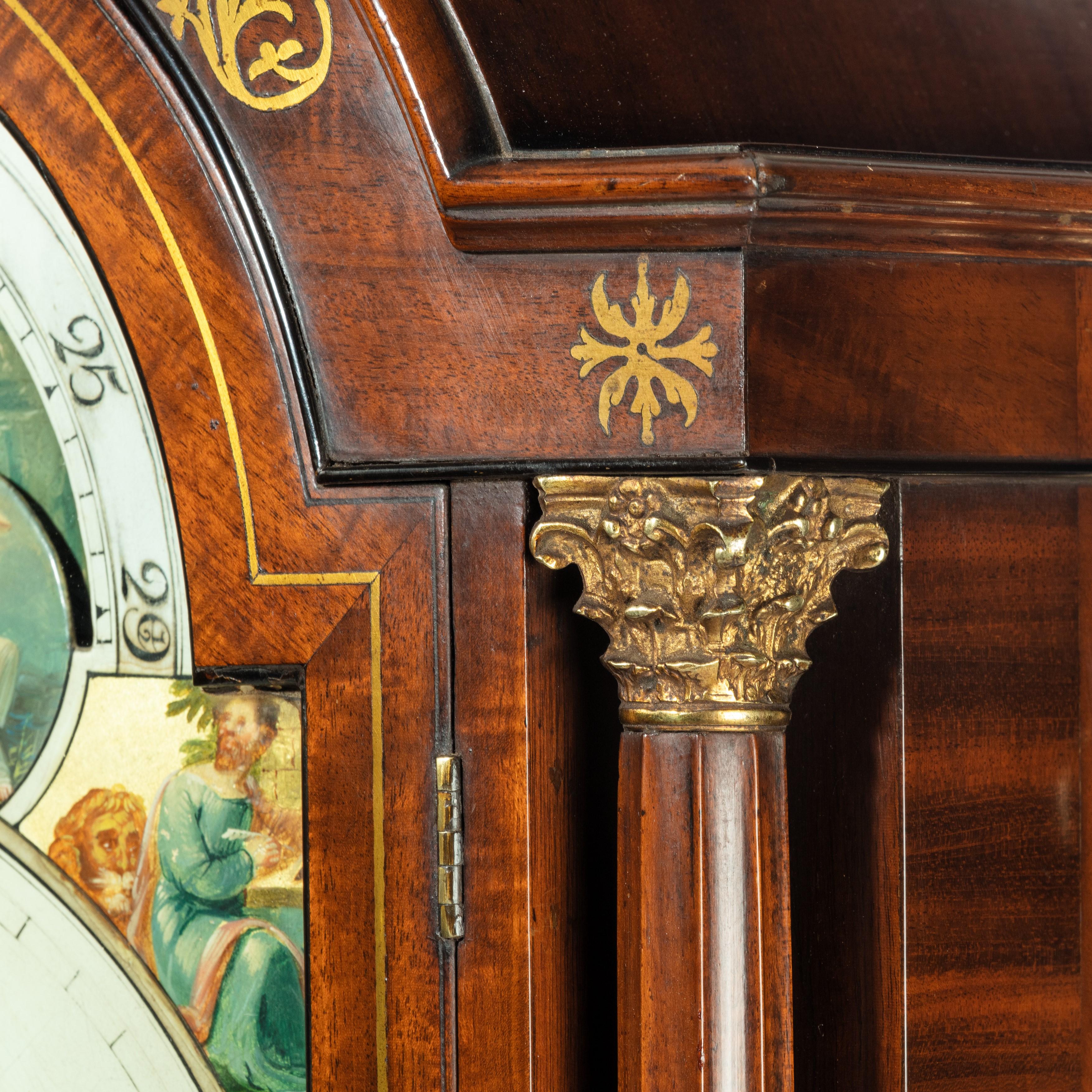 Large Regency Mahogany Brass Inlaid Bracket Clock by John Foster, circa 1820 6