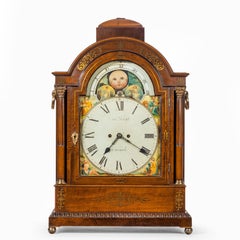 Large Regency Mahogany Brass Inlaid Bracket Clock by John Foster, circa 1820