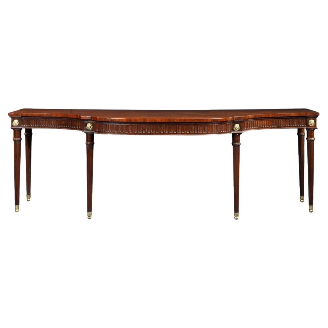 Large Regency Mahogany Serving Table Attributed to Gillows