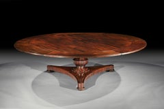 Large Regency Round Dining Table