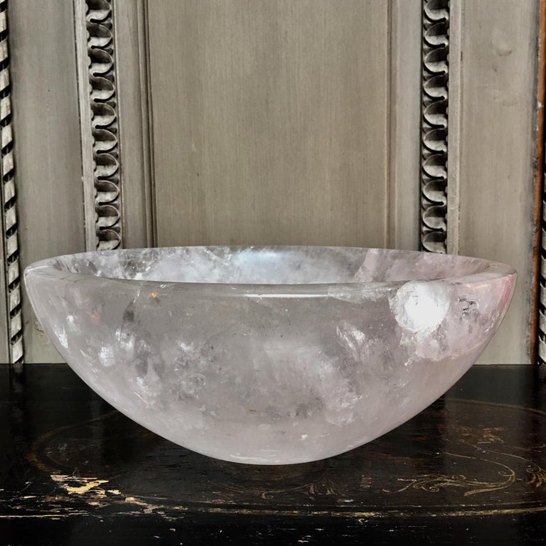 Large Rock Crystal Bowl at 1stDibs
